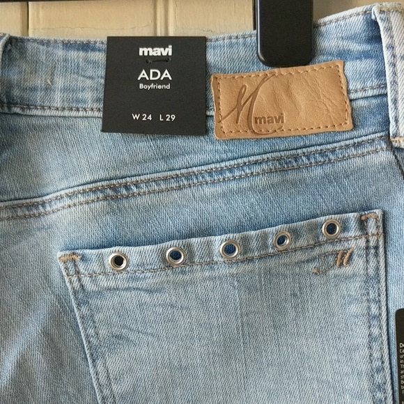 🧿 Mavi Jeans boyfriend medium wash distress 24 - Picture 2 of 8